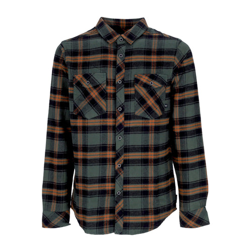 IRIEDAILY Camicia Manica Lunga Uomo Rosomako 2.0 L/s Shirt Olive da uomo