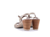 GRUNLAND Sandalo donna FERM in pelle scamosciata beige
