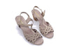GRUNLAND Sandalo donna FERM in pelle scamosciata beige