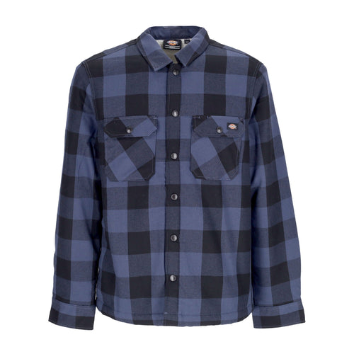 DICKIES Camicia Imbottita Uomo Sherpa Lined Sacramento Navy Blue da uomo