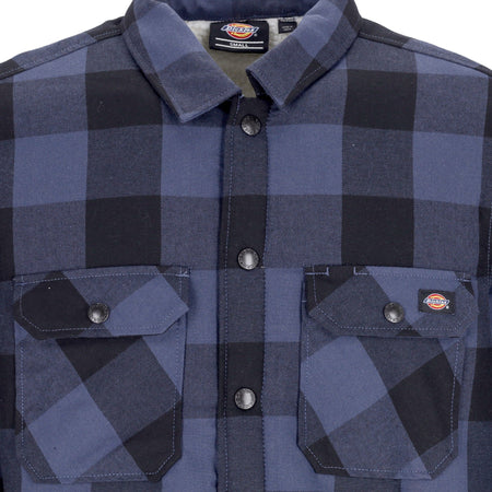 DICKIES Camicia Imbottita Uomo Sherpa Lined Sacramento Navy Blue da uomo