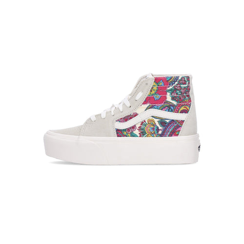 VANS Scarpa Alta Donna Sk8-hi Tapered Stackform Paisley Bloom Turtledove da donna