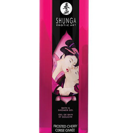 SHUNGA BATH & SHOWER GEL FROSTED CHERRY BAGNOSCHIUMA DOCCIASCHIUMA ALLA CILIEGIA 250 ML