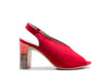 COMART Sandalo donna in camoscio rosso