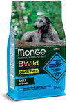 Monge BWild Grain Free secco Cani Adulti acciughe patate e piselli