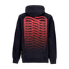 PROPAGANDA Felpa Cappuccio Uomo Ribs Skin Hoodie Black da uomo