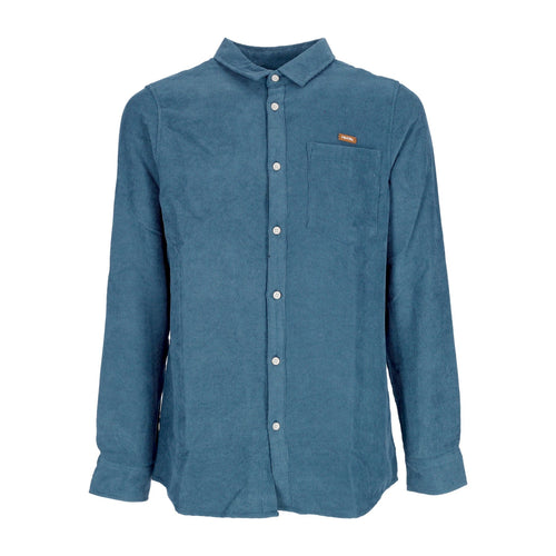 IRIEDAILY Camicia Manica Lunga Uomo Roy L/s Shirt Blue Beryl da uomo