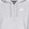 Nike Vestito Donna Sportswear Club Fleece Hoodie Dress Dk Grey Heather/white da donna