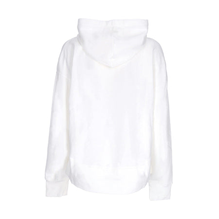 Nike Felpa Cappuccio Donna Sportswear Club Fleece Oversized Hoodie Ssnl White/black da donna