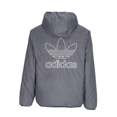 Adidas Piumino Uomo Pad Reversible Jacket Night Indigo/grey Fog da uomo