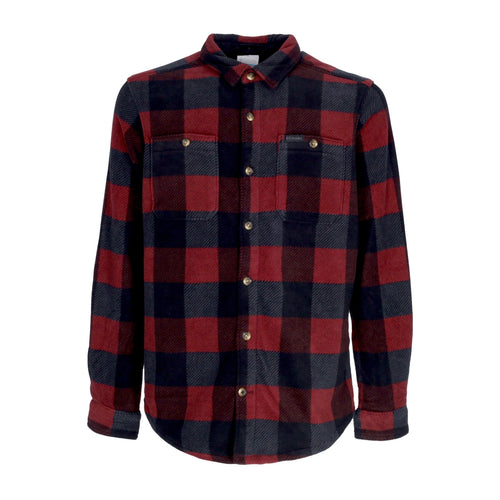COLUMBIA Camicia Manica Lunga Uomo Flare Gun Fleece Over Shirt Elderberry Multi Check da uomo