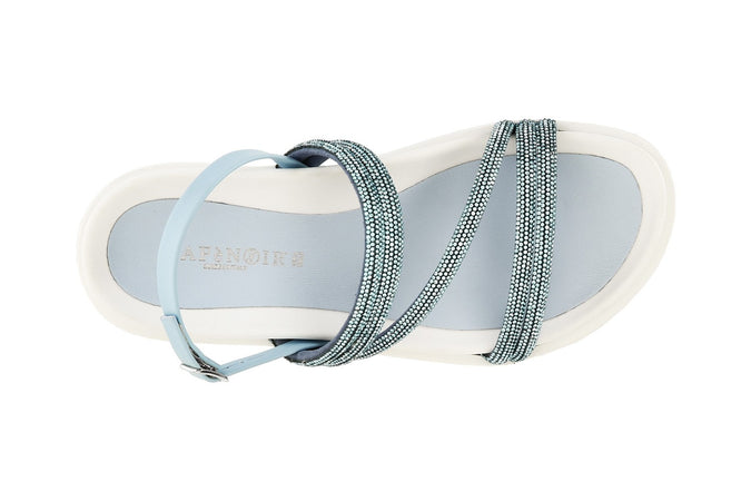 SANDALO FASCE CON STRASS