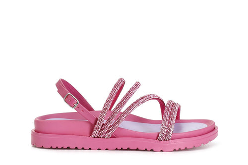 SANDALO FASCE CON STRASS