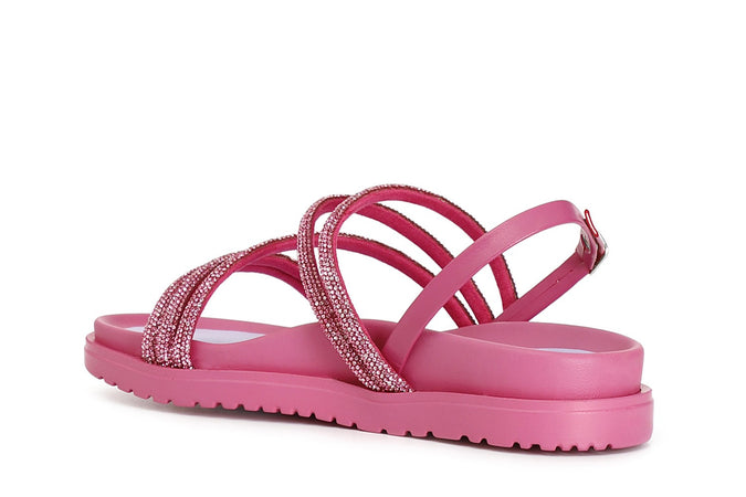 SANDALO FASCE CON STRASS
