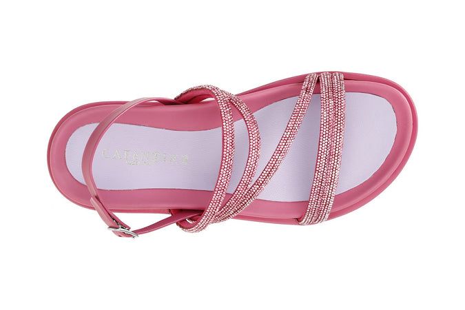 SANDALO FASCE CON STRASS