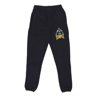 STAPLE Pantalone Tuta Felpato Uomo Graphic Sweatpant X Batman Black da uomo