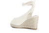 SCARPE APERTE IN CANVAS SU ZEPPA CORDA