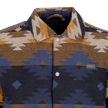 IRIEDAILY Giacca Coach Jacket Uomo Santania Jacket Blue Sand da uomo