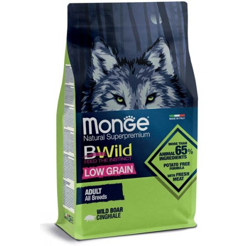 Monge BWild Low Grain secco Cani Adulti cinghiale
