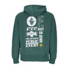 ELEMENT Felpa Cappuccio Uomo Pexe Ftp Hoodie Sequoia Green da uomo