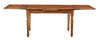 Biscottini Tavolo allungabile Country in legno massello di tiglio finitura noce. Made in Italy