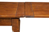 Biscottini Tavolo allungabile Country in legno massello di tiglio finitura noce. Made in Italy