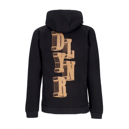 DOLLY NOIRE Felpa Cappuccio Uomo Letter Block Hoodie Black da uomo