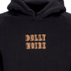 DOLLY NOIRE Felpa Cappuccio Uomo Letter Block Hoodie Black da uomo