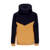 DOLLY NOIRE Felpa Cappuccio Zip Uomo Section Insert Zip Hoodie Black/khaki da uomo