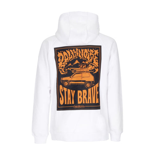 DOLLY NOIRE Felpa Cappuccio Uomo Pandino Hoodie White da uomo
