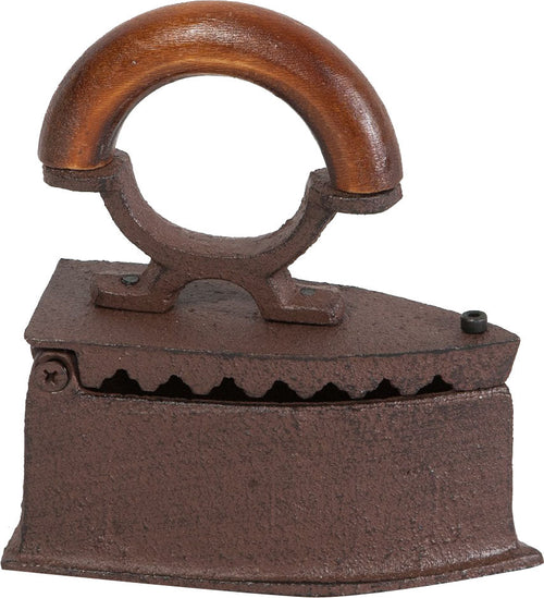 Biscottini Ferro da stiro in ghisa finitura ruggine anticata L13,8xPR6,3xH15,5 cm manico