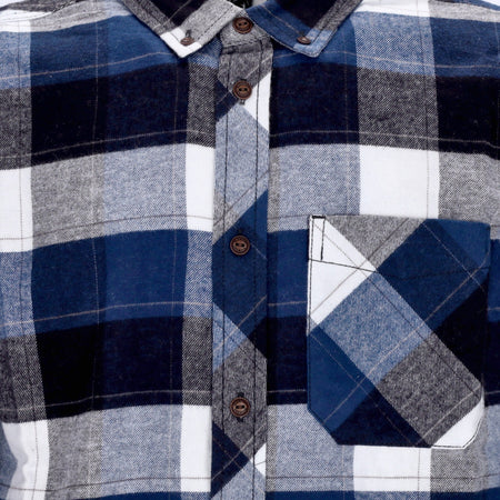 ELEMENT Camicia Manica Lunga Uomo Lumber Shirt Ecl/ Navy/off White da uomo