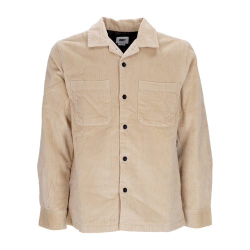 OBEY Camicia Imbottita Uomo Simon Shirt Jacket Irish Cream da uomo