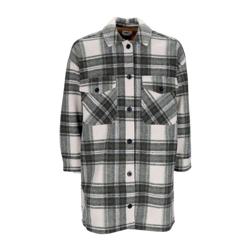OBEY Camicia Imbottita Donna Taylor Shirt Jacket Cream Plaid da donna