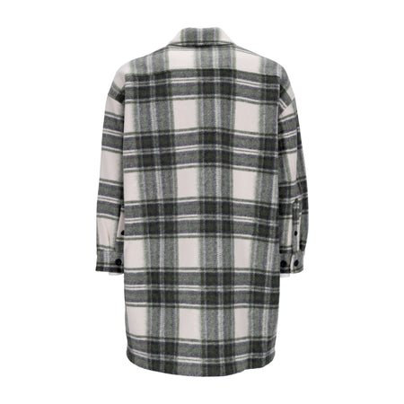OBEY Camicia Imbottita Donna Taylor Shirt Jacket Cream Plaid da donna