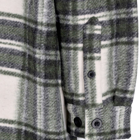 OBEY Camicia Imbottita Donna Taylor Shirt Jacket Cream Plaid da donna
