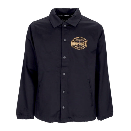 PRIMITIVE Giacca Coach Jacket Uomo Global Coaches Jacket X Independent Black da uomo