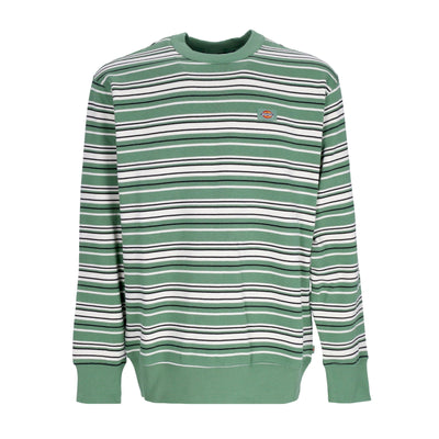DICKIES Felpa Girocollo Uomo Westover Stripes Sweatshirt Dark Ivy da uomo