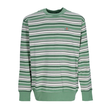 DICKIES Felpa Girocollo Uomo Westover Stripes Sweatshirt Dark Ivy da uomo