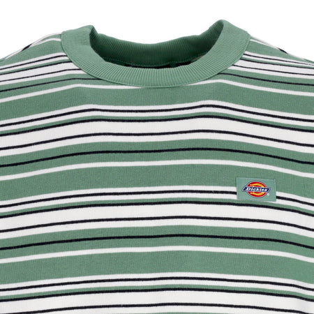 DICKIES Felpa Girocollo Uomo Westover Stripes Sweatshirt Dark Ivy da uomo