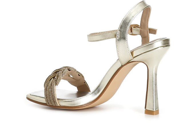 SANDALO DOPPIO NODO CON STRASS