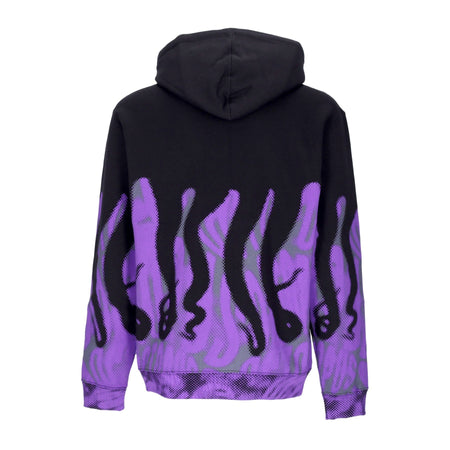 OCTOPUS Felpa Cappuccio Uomo Half Tone Hoodie Black/purple da uomo