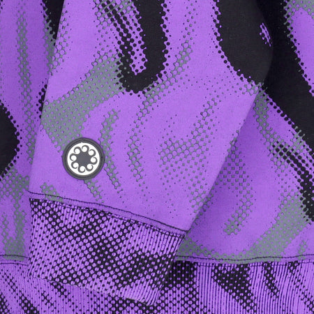 OCTOPUS Felpa Cappuccio Uomo Half Tone Hoodie Black/purple da uomo