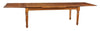 Biscottini Tavolo Country allungabile in legno massello di tiglio finitura noce L220xPR100xH80 cm. Made in Italy