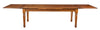 Biscottini Tavolo Country allungabile in legno massello di tiglio finitura noce L220xPR100xH80 cm. Made in Italy