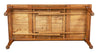 Biscottini Tavolo Country allungabile in legno massello di tiglio finitura noce L220xPR100xH80 cm. Made in Italy