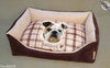 Cuccia imbottita per cani con stampa BullDog