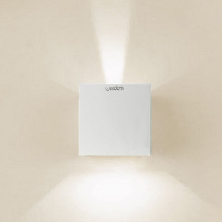 Applique Led Cubo Lampada Da Parete 10w 1300lm Luce Regolabile Updown Ip65