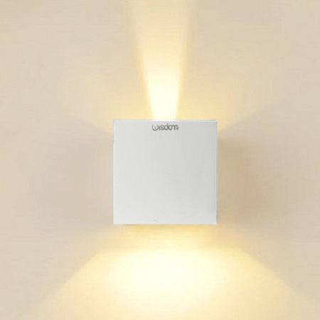 Applique Led Cubo Lampada Da Parete 10w 1300lm Luce Regolabile Updown Ip65