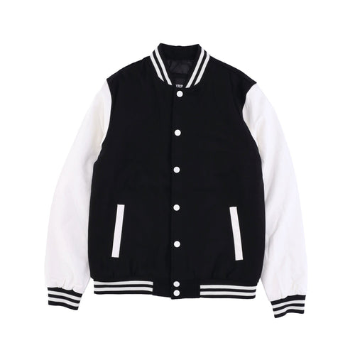 URBAN CLASSICS Giubbotto College Uomo Oldschool College Jacket Black/white da uomo